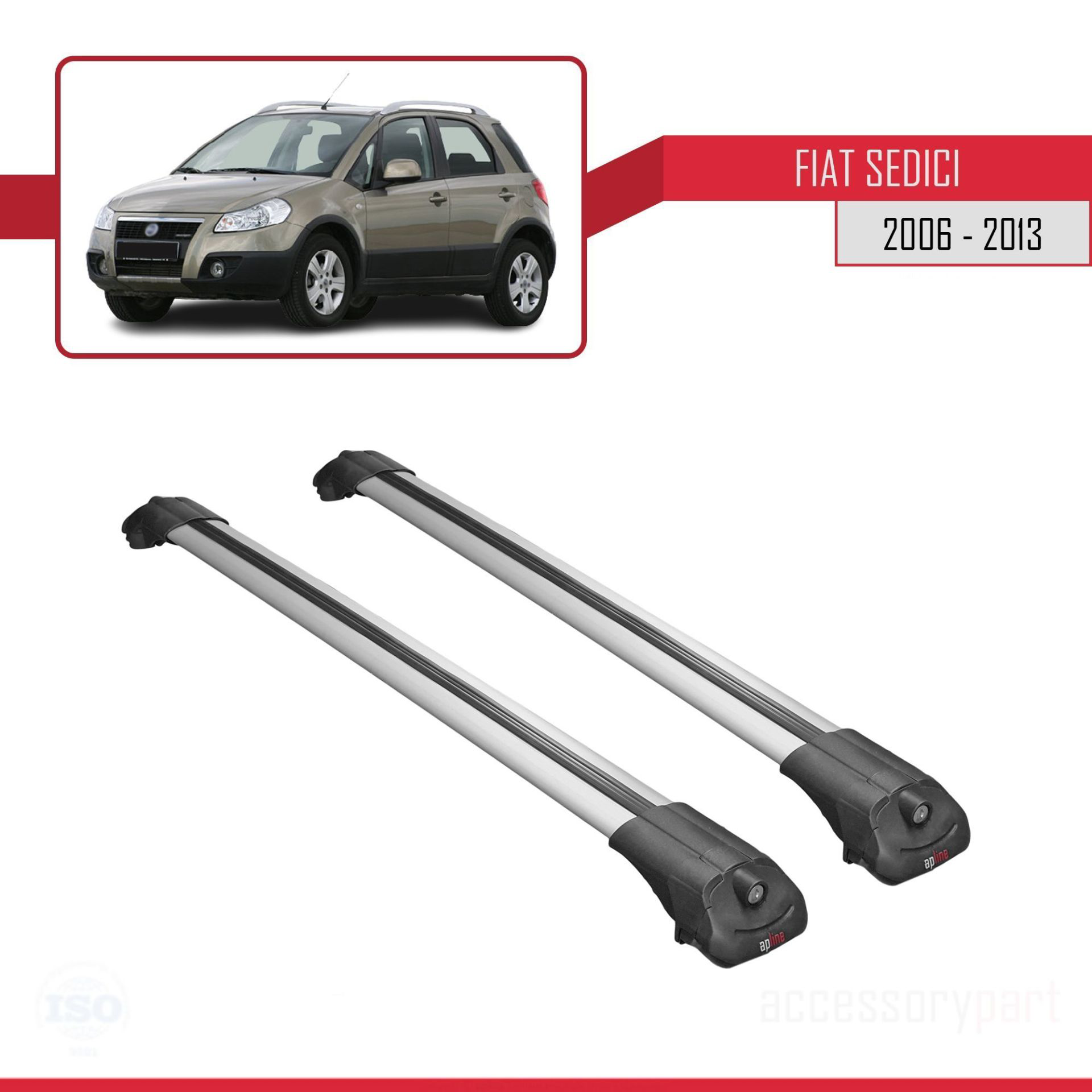 Fiat Sedici 2006-2013 Arası ile uyumlu ACE-1 Ara Atkı Tavan Barı 