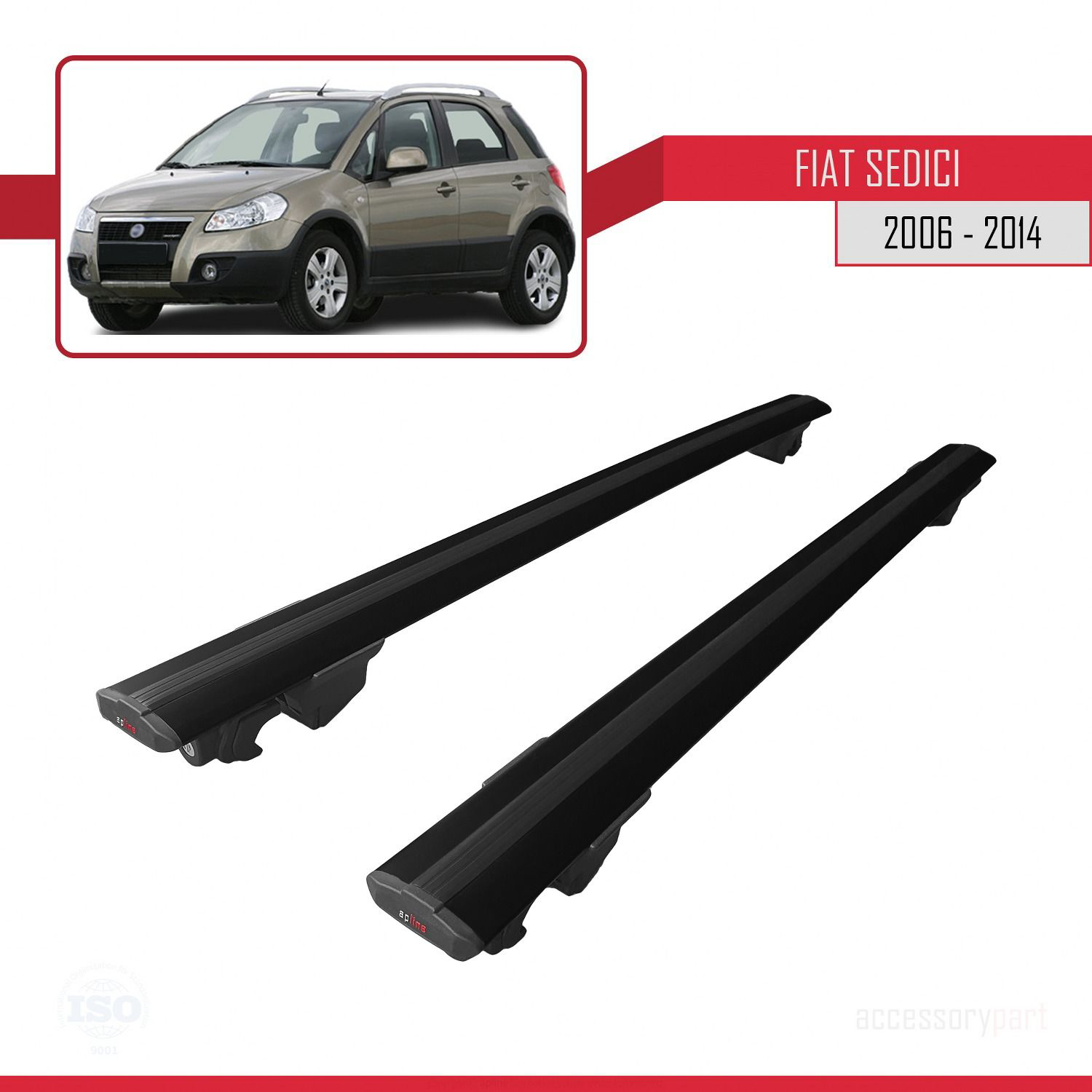 Fiat Sedici 2006-2014 Arası ile uyumlu HOOK Model Anahtar Kilitli