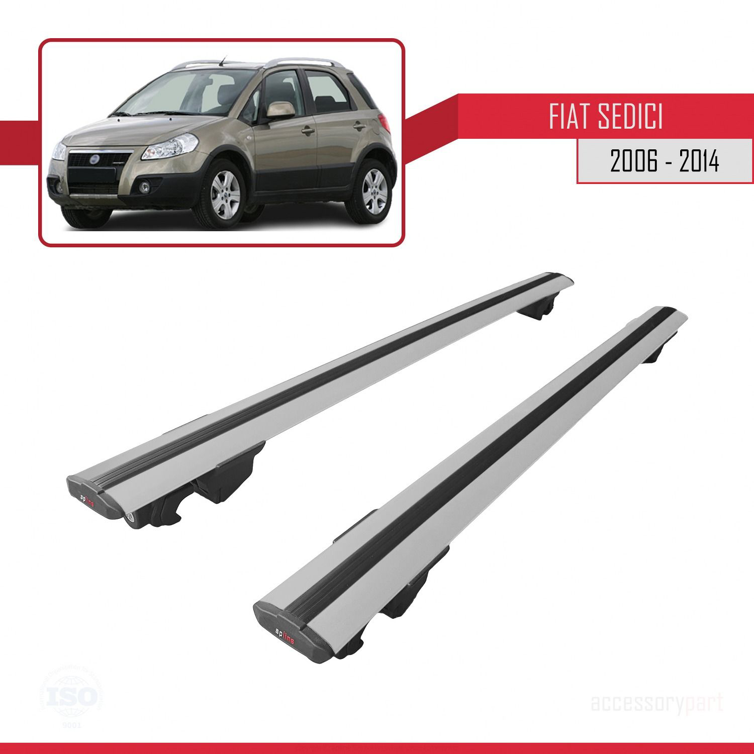 Fiat Sedici 2006-2014 Arası ile uyumlu HOOK Model Anahtar Kilitli