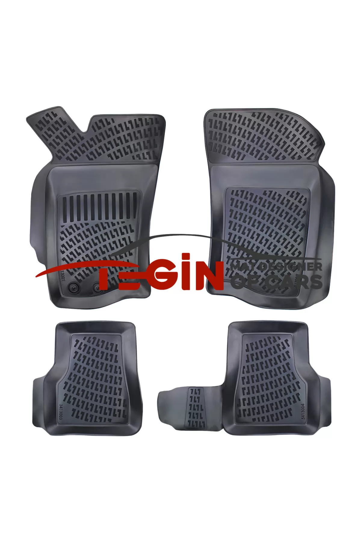 Fiat Siena 2009 3D Havuzlu Paspas Siyah