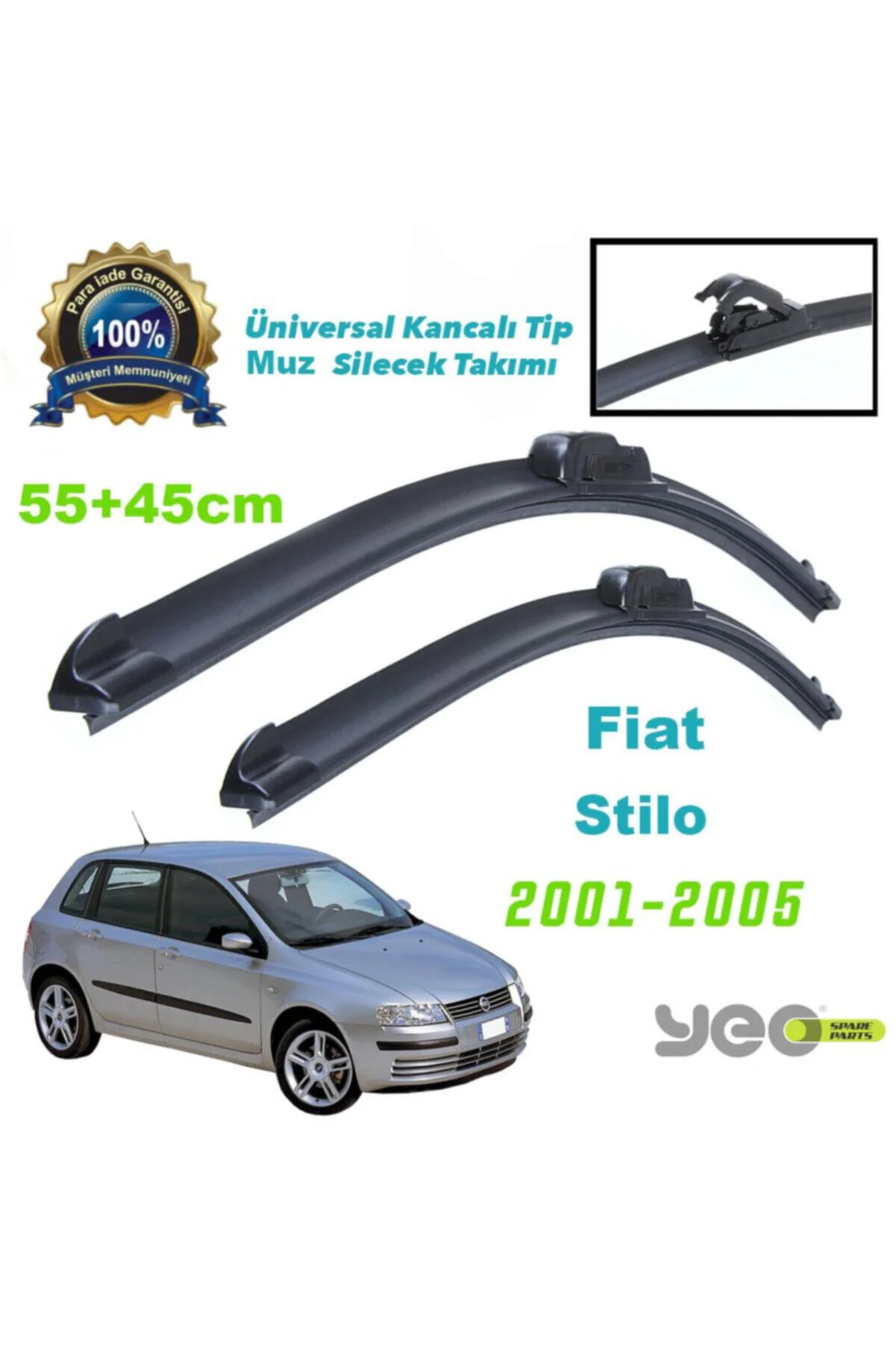 Fiat Stilo Aeroflex Muz Silecek Takımı 2001-2005