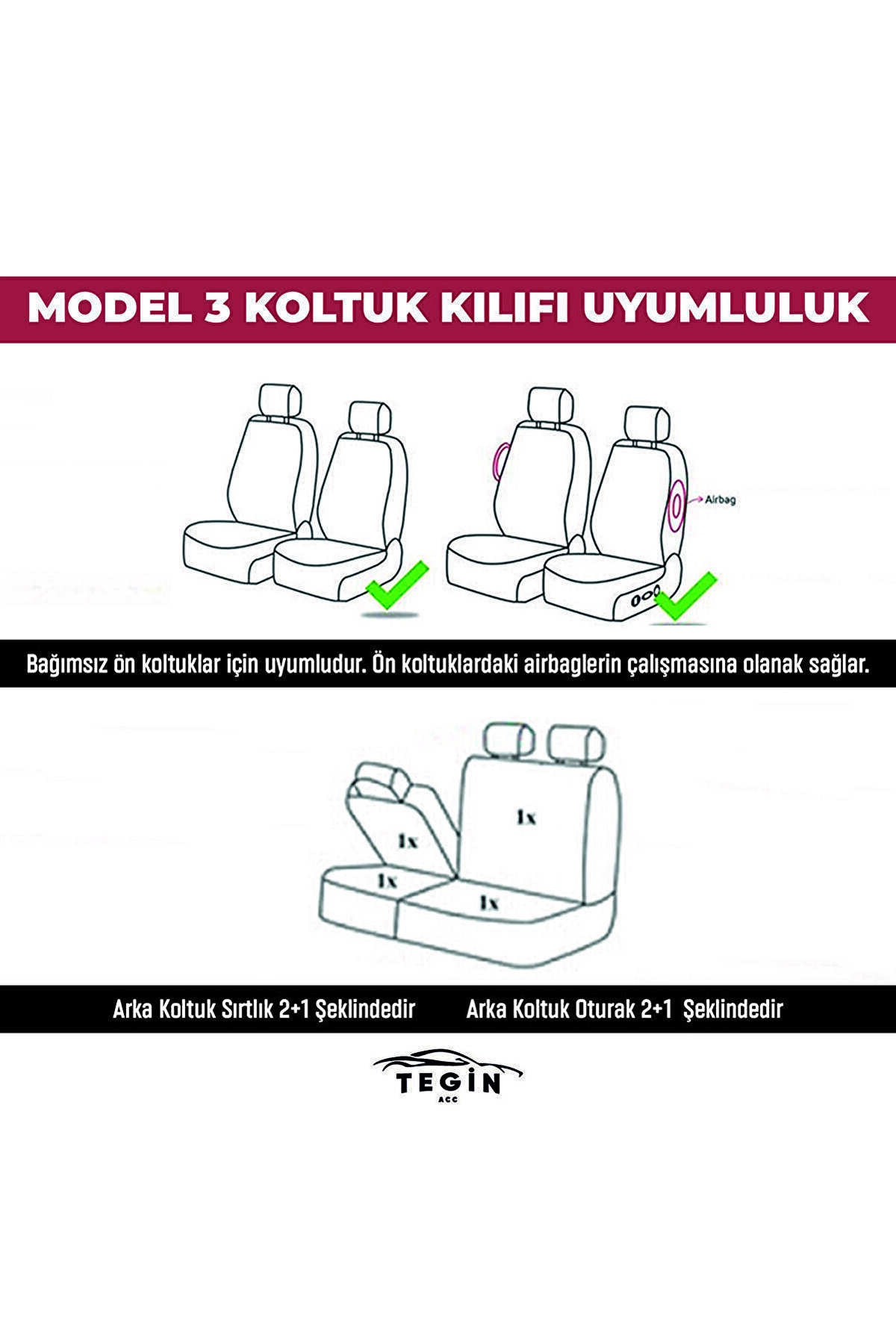 Fiat Stilo Hachback 2001-2006 Aracınıza Uyumlu Koltuk Kılıfı Tica