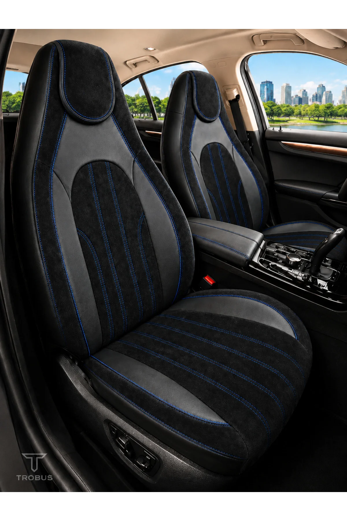 Fiat Tempra Bel Destekli Tay Tüyü Koltuk Kılıfı Tokyo Serisi Siyah Mavi Fiyatı, Yorumları ve Özellikleri