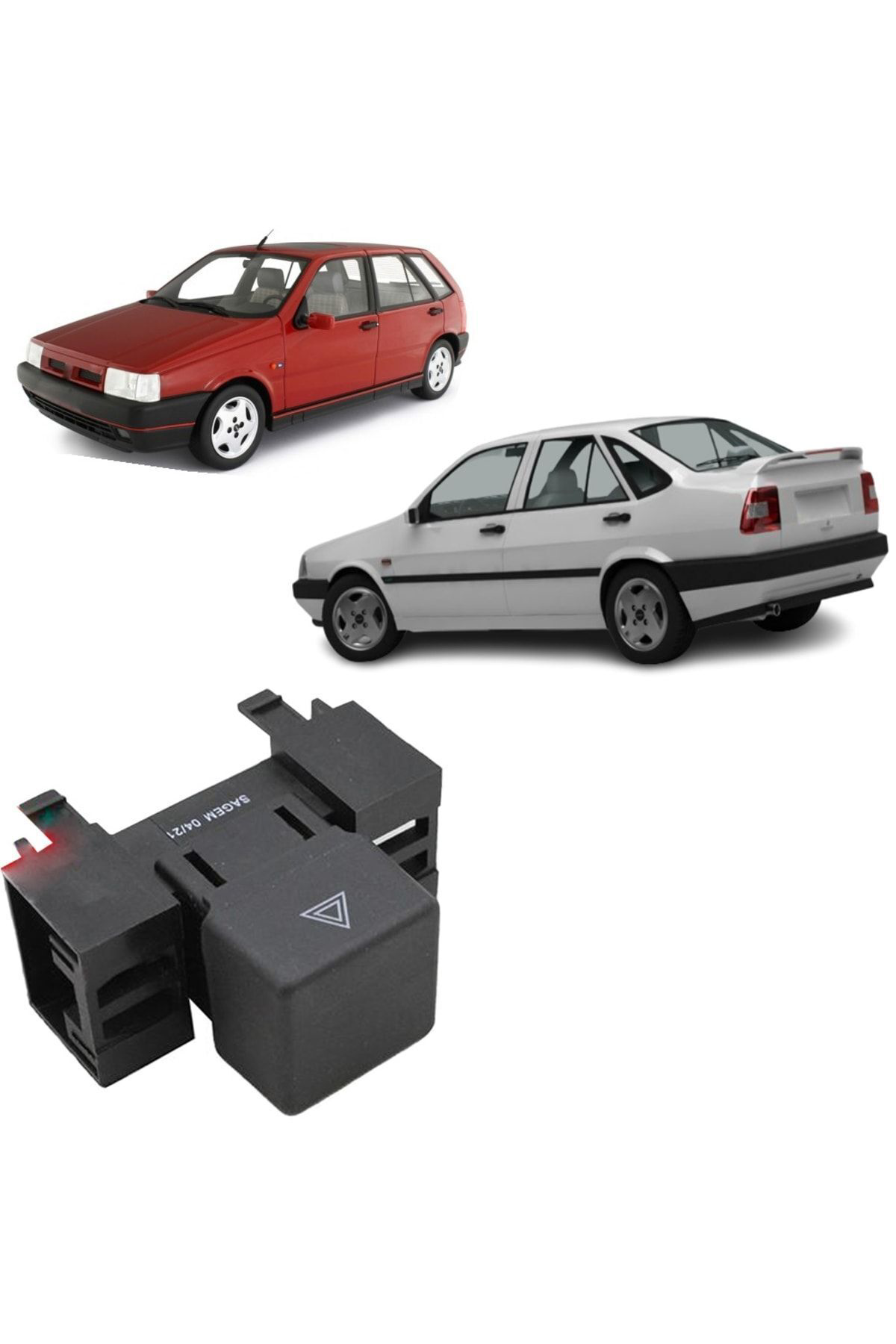 Sagem Fiat Tempra Tipo Dörtlü Flaşör Anahtarı Uyumlu