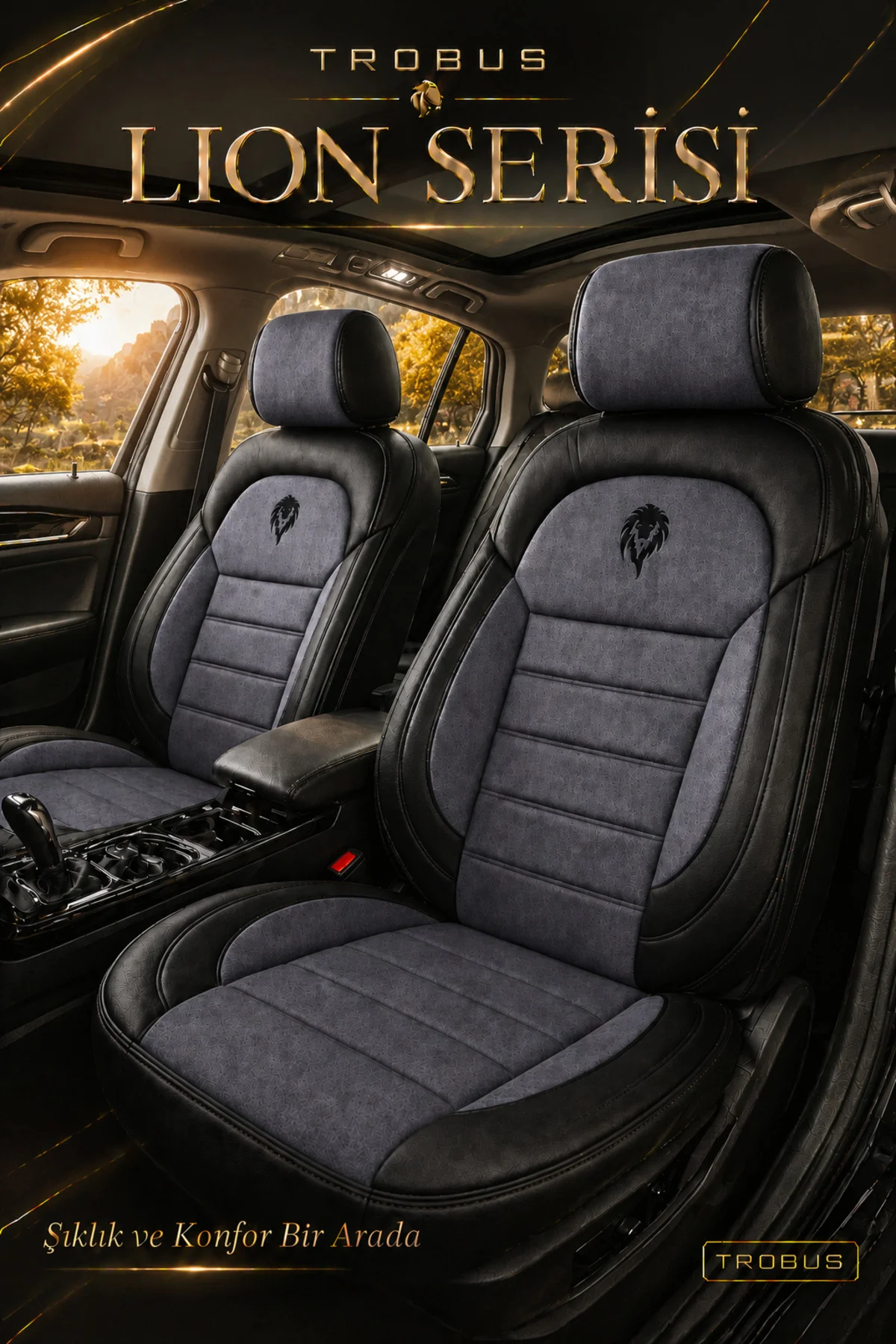 Fiat Tempra Uyumlu Lion Serisi Tay Tüyü Füme Siyah Premium Koltuk Kılıfı Fiyatı, Yorumları ve Özellikleri