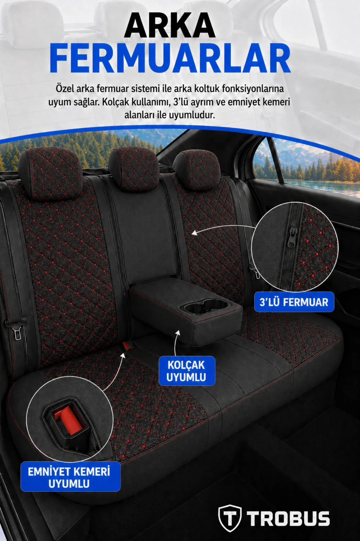 Fiat Tipo 1990-2000 Uyumlu SoftCotton Serisi Pamuklu Oto Koltuk Kılıfı Kırmızı Fiyatı, Yorumları ve Özellikleri
