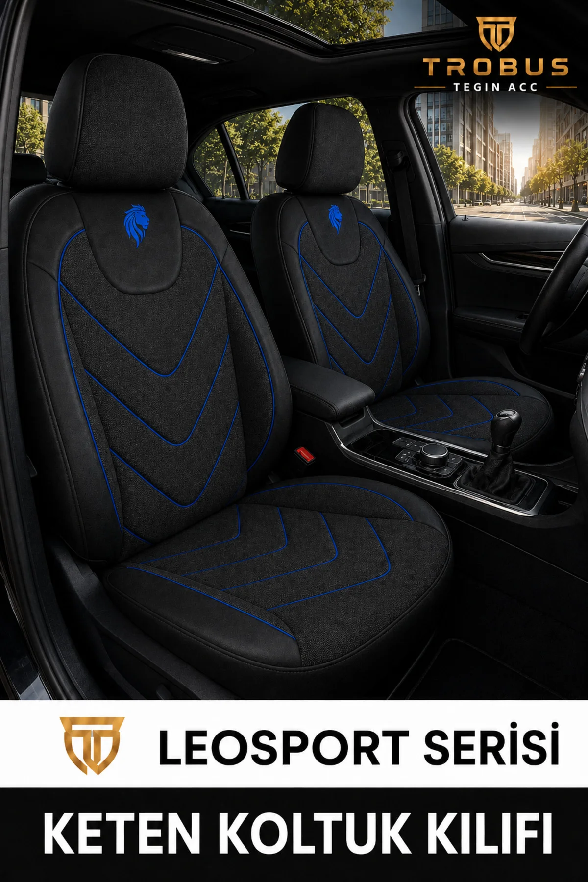 Fiat Tipo 1990-2000 Uyumlu LeoSport Serisi Siyah Mavi Ortopedik Keten Koltuk Kılıfı Fiyatı, Yorumları ve Özellikleri