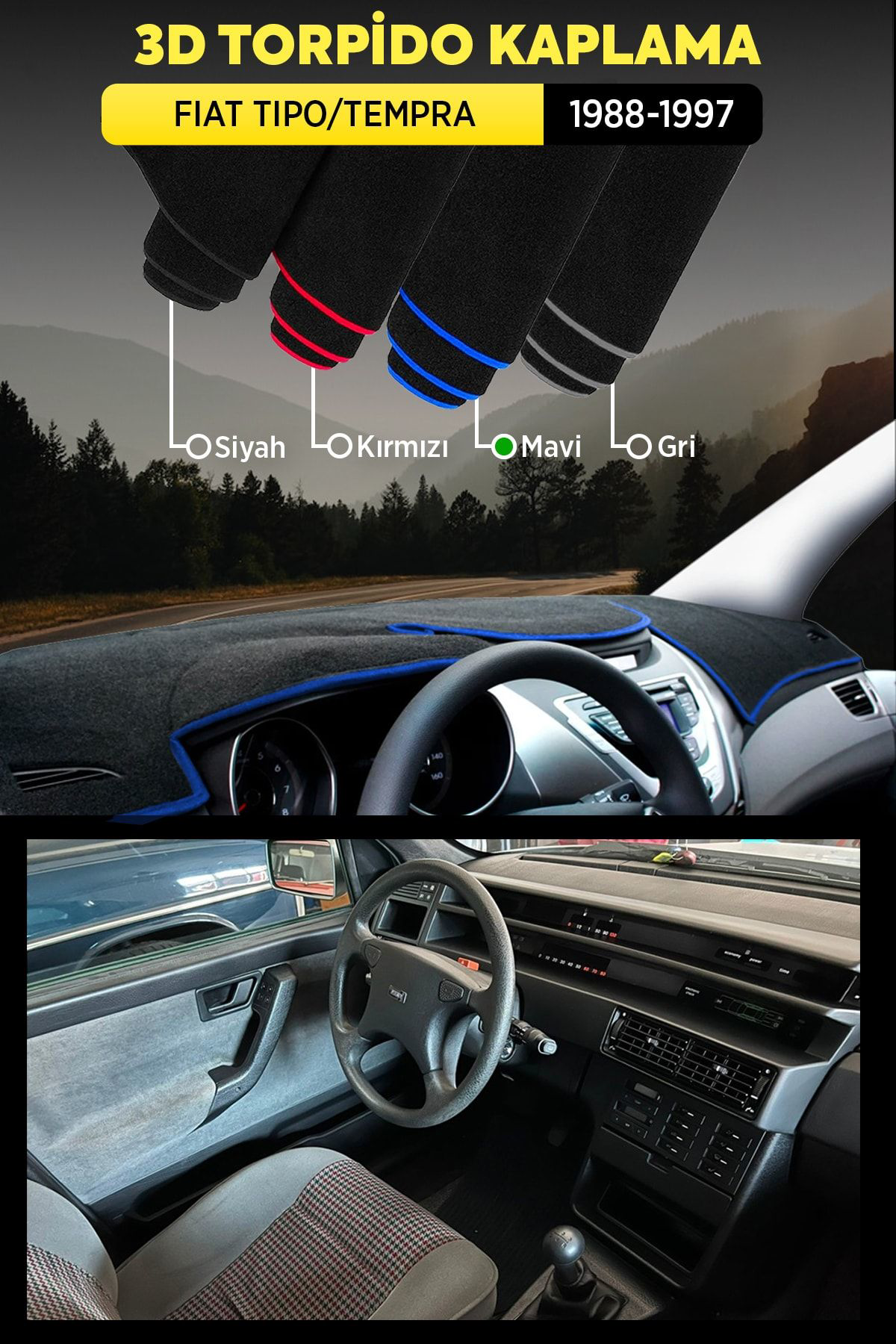 Fıat Tıpo / Tempra 3d Torpido Kılıfı Panel Koruyucu Göğüs Kaplama