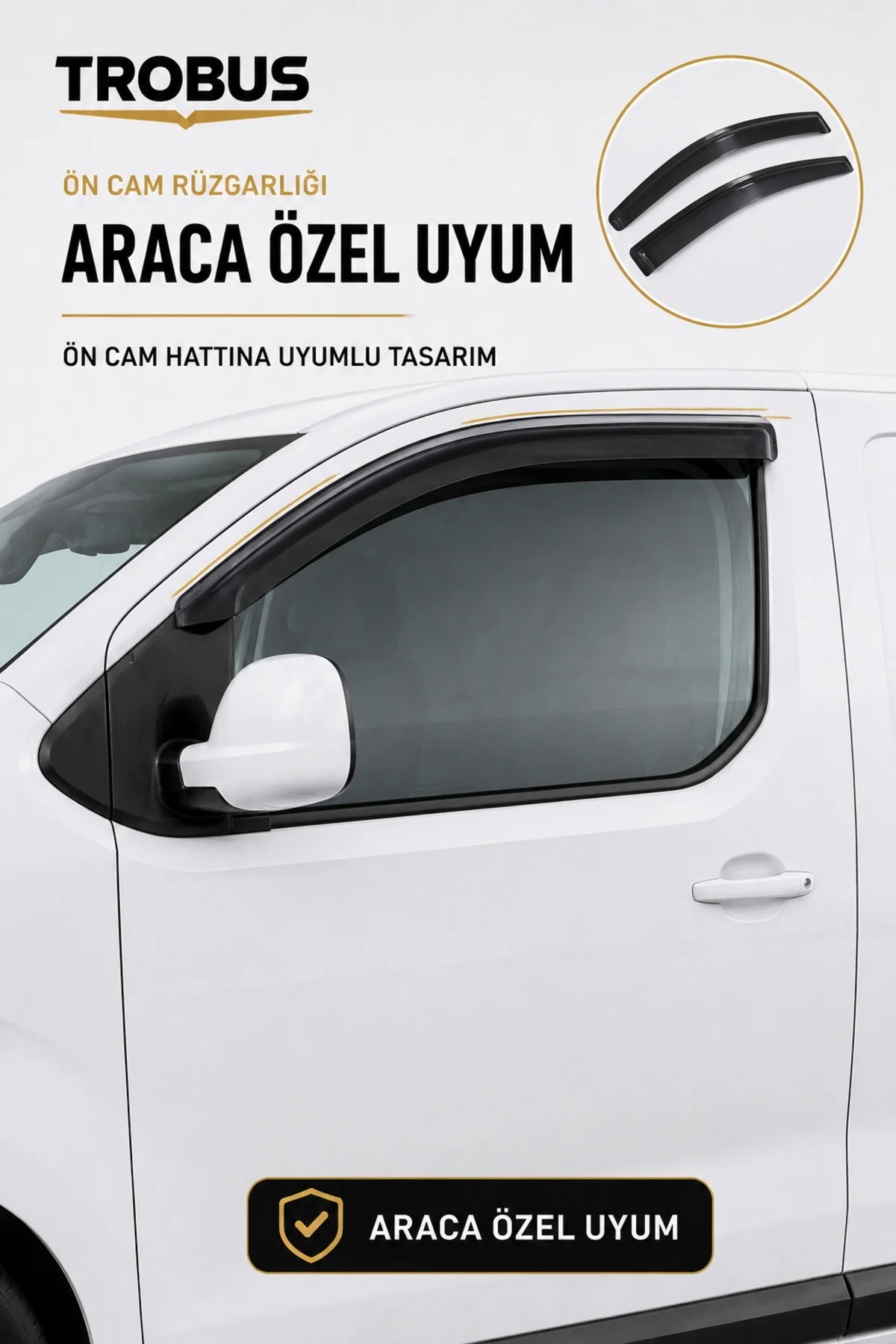 Fiat Ulysse 8+1 Minibüs 2022 ve Sonrası Ön Cam Rüzgarlığı 2'li Takım