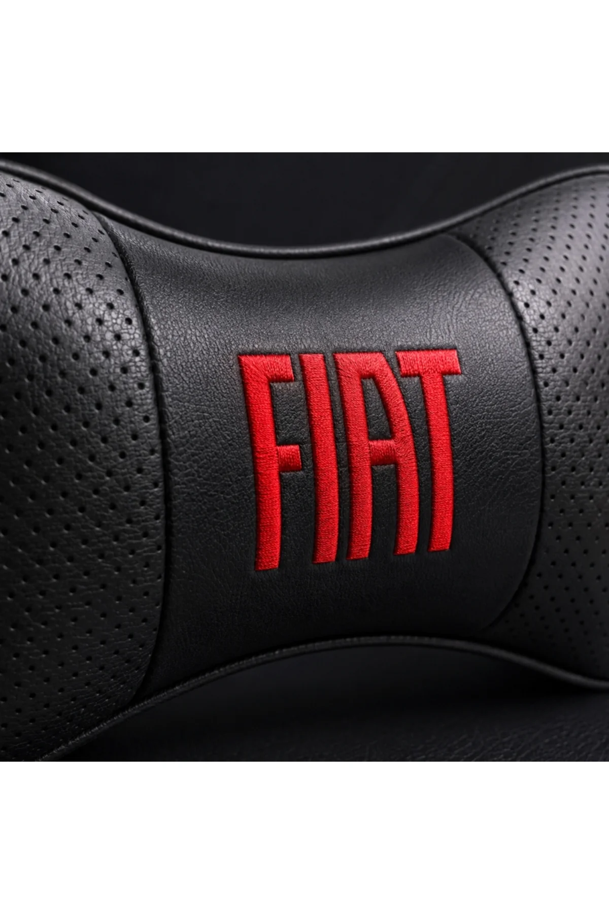 Fiat Yeni Logo Boyun Yastık Ve Kemer Seti Kırmızı - Görsel 3