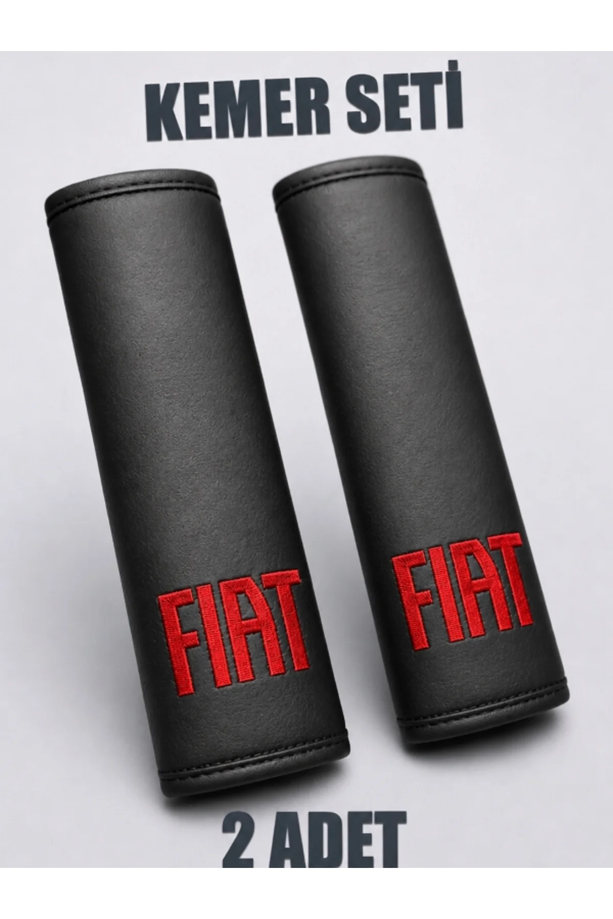 Fiat Yeni Logo Boyun Yastık Ve Kemer Seti Kırmızı - Görsel 4