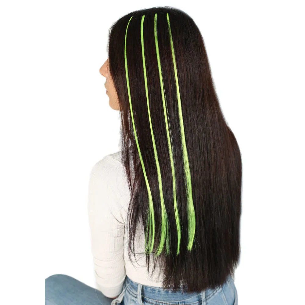 Fiber Sen Boncuk Kaynaklık Renkli  / Neon Sarı / 100 Adet