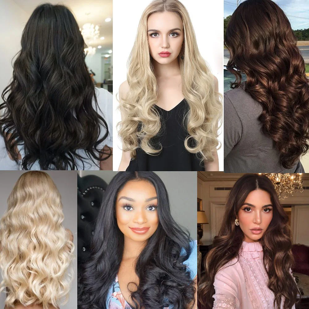 Fiber Sen Daalı Yarım Ay + 2 Yan Çıt Çıt / Kumral Beyaz Platin Röfleli