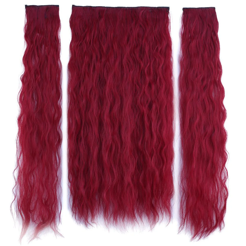 Fiber Sen Kabarık Daalı Yarım Ay + 2 Yan Çıt Çıt / Kızıl