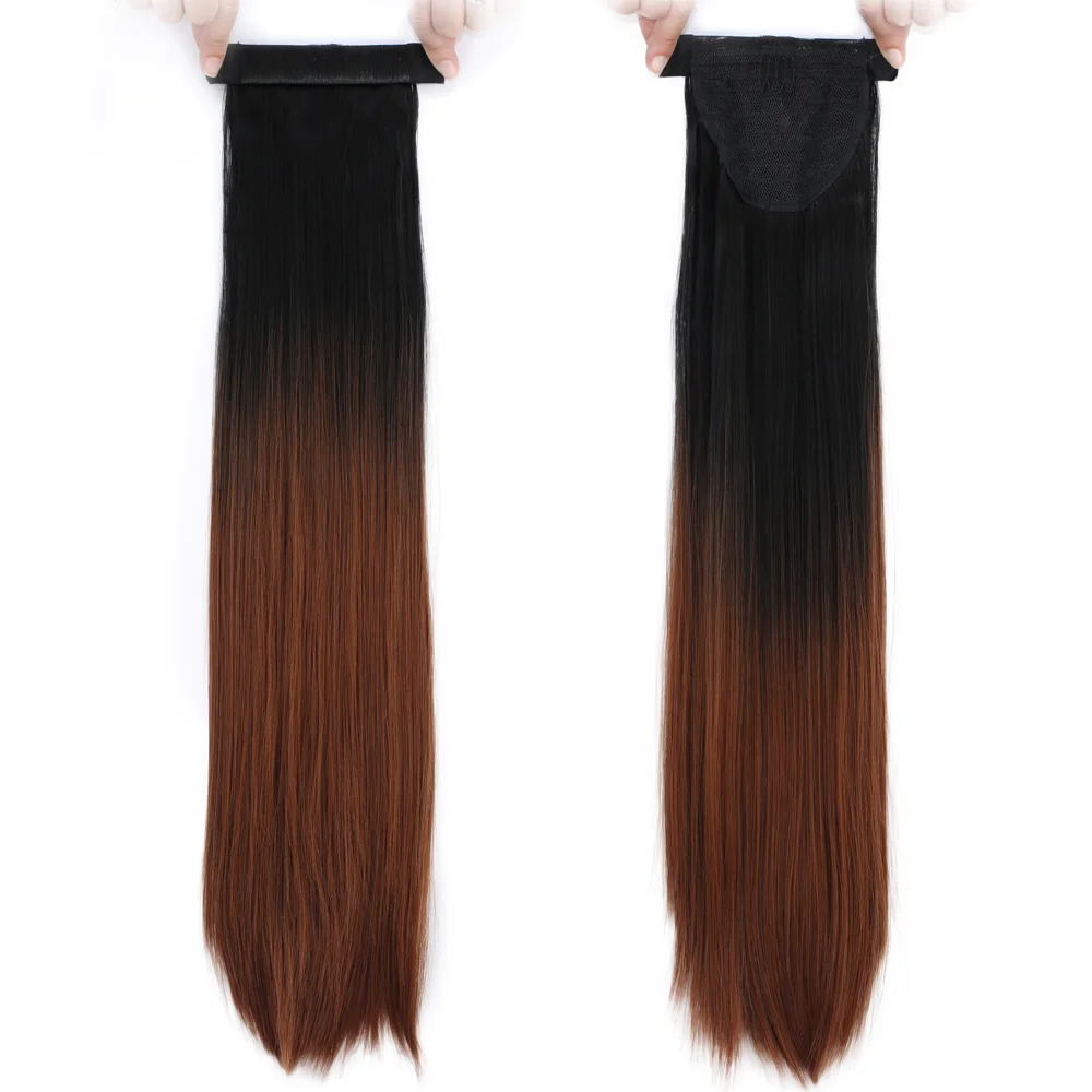 Fiber Sen Sihirli At Kuyruğu / Siyah / Karamel Ombreli