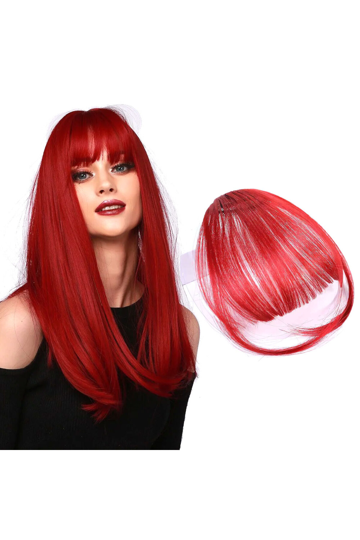 Fiber Sentetik Ince Perçem / Kızıl