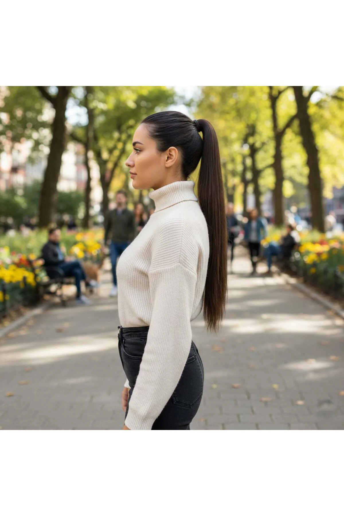 Fiber Sentetik Sihirli At Kuyruğu / Koyu Kumral