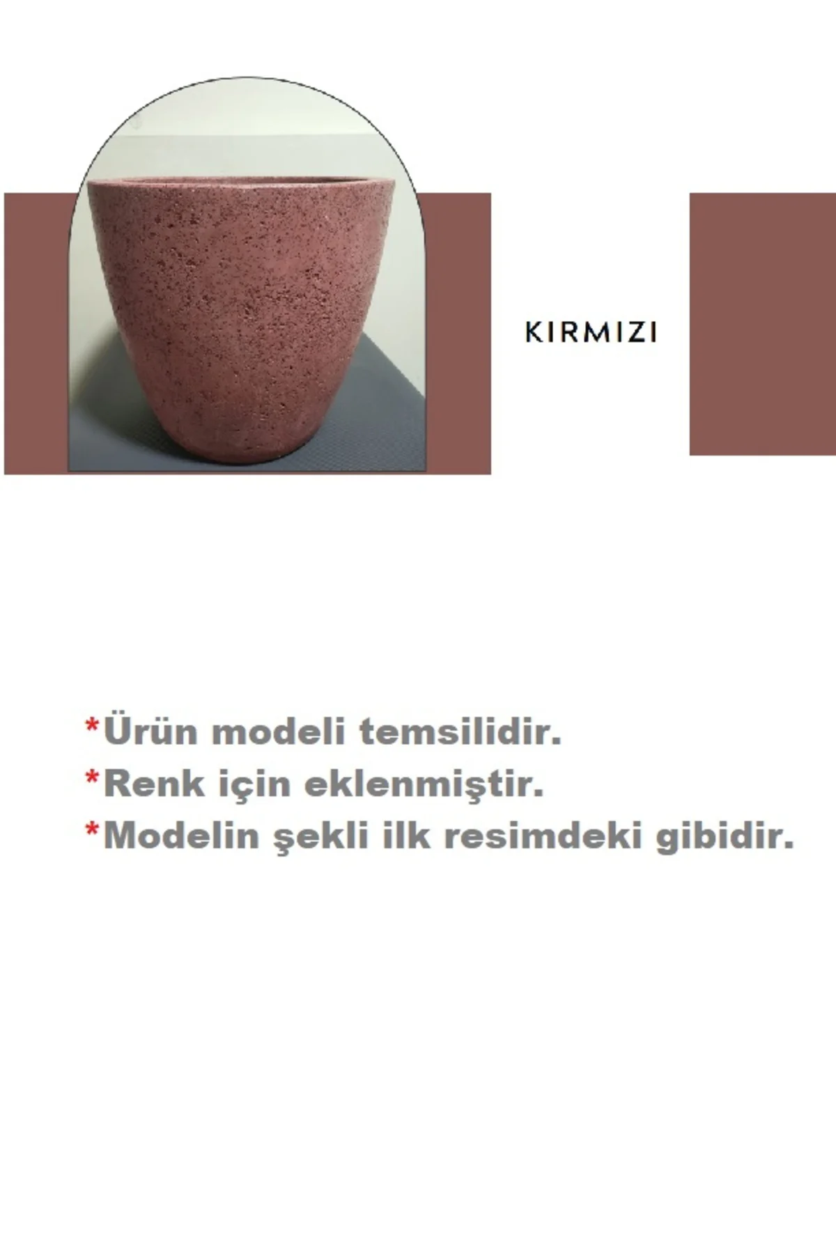 Fiber Stone (Hafif Beton) Saksı / Seri : EKSEN