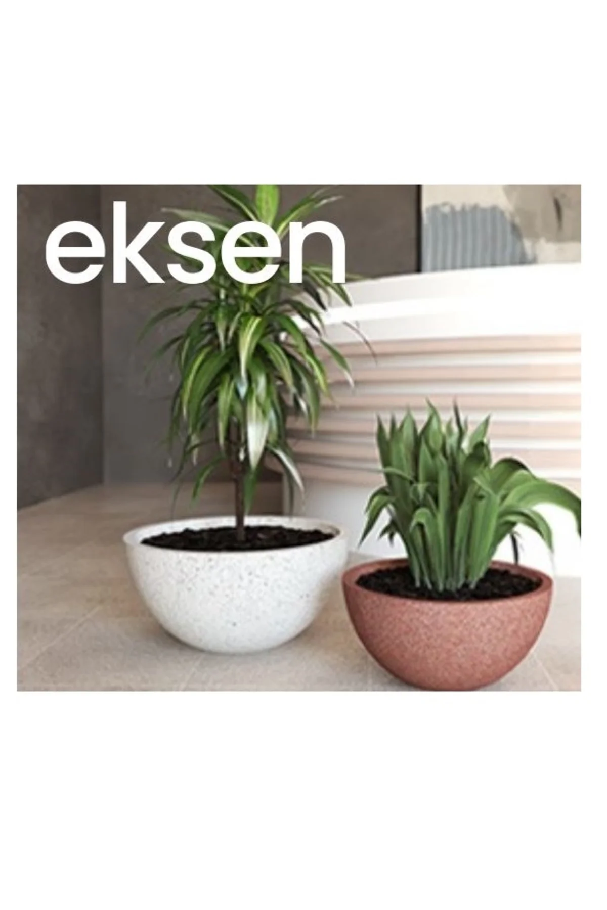 Fiber Stone (Hafif Beton) Saksı / Seri : EKSEN