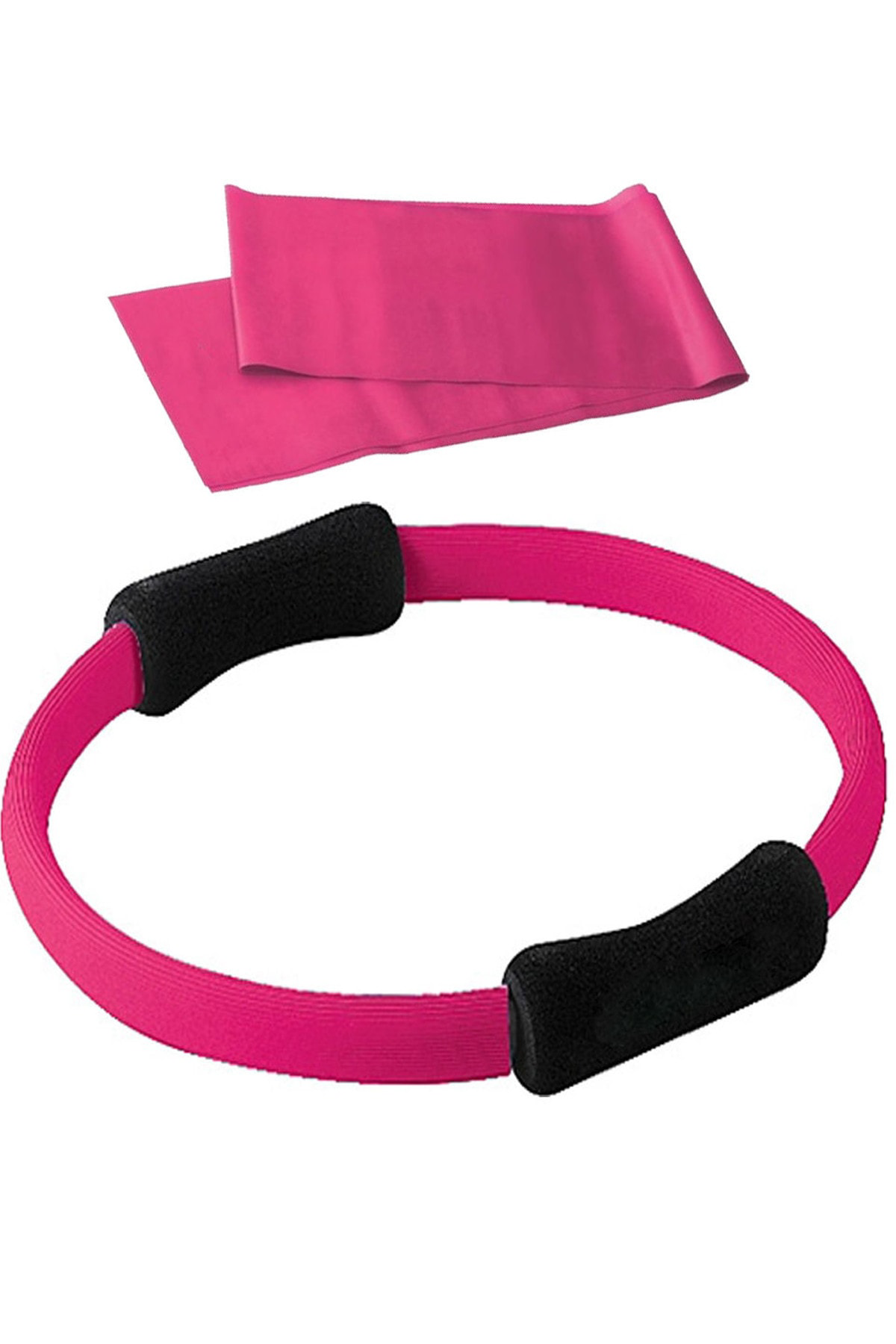 Jet Fiberglas 38 Cm Pilates Çemberi, 90X7.5 Cm Pilates Bandı Egzersiz