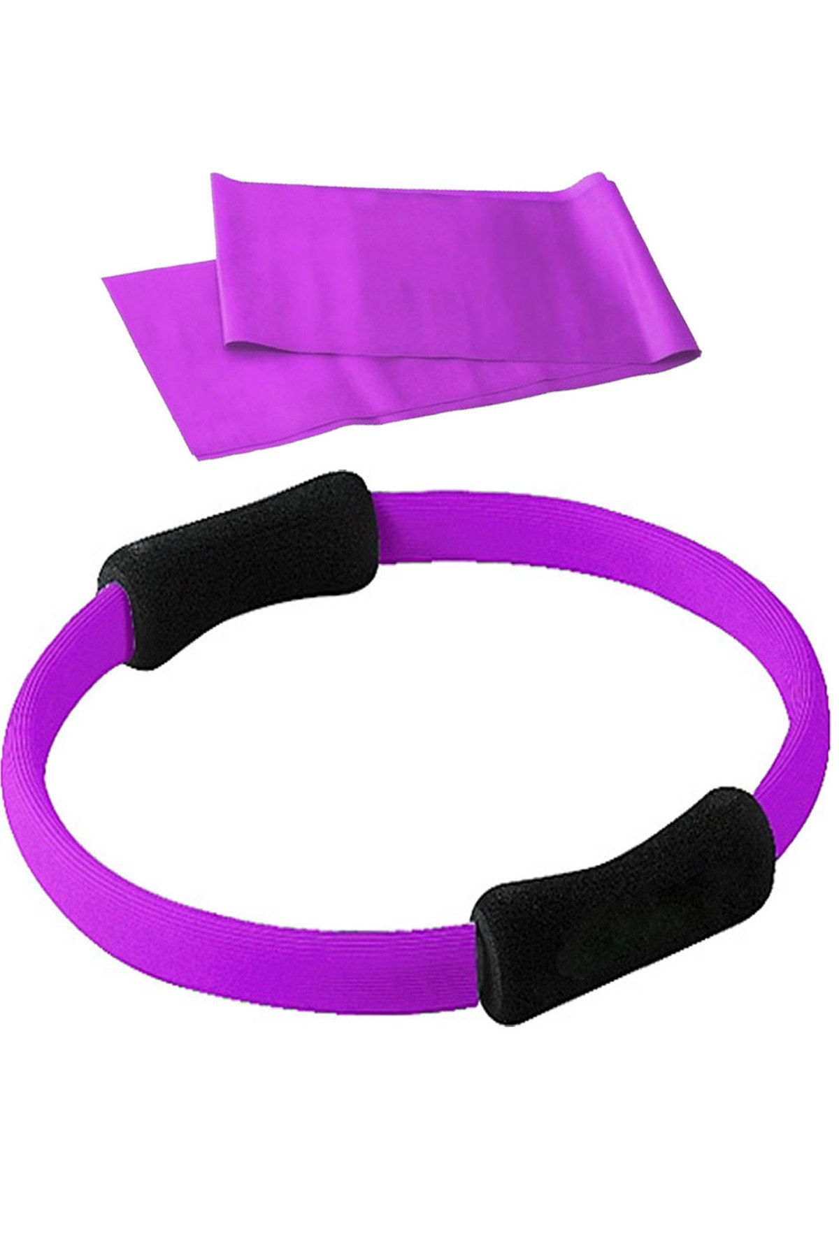 Jet Fiberglas 38 Cm Pilates Çemberi, 90X7.5 Cm Pilates Bandi Egzersiz