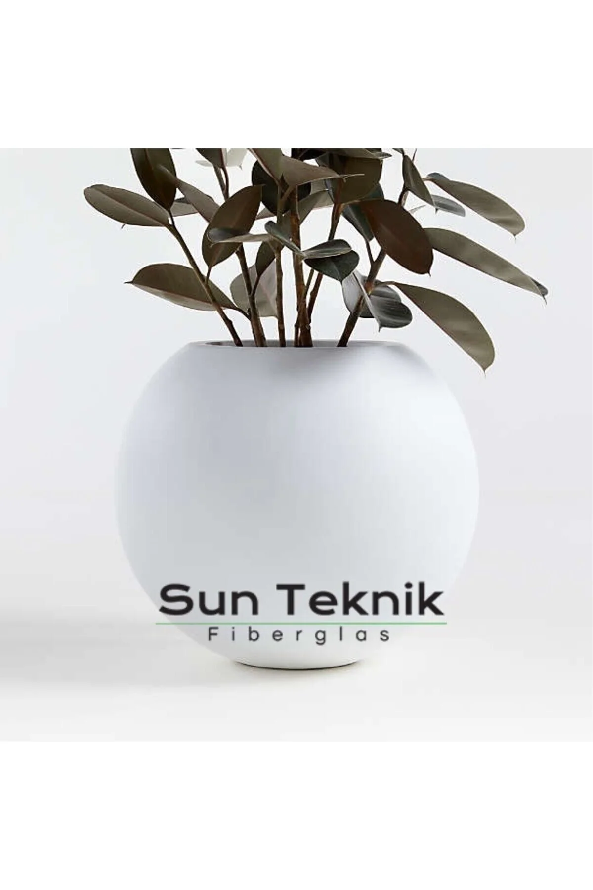 Fiberglas 90 Çap Küre Fiber Saksı Siyah Fiberglas 90 Çap Küre Fiber Saksı Siyah - Görsel 8