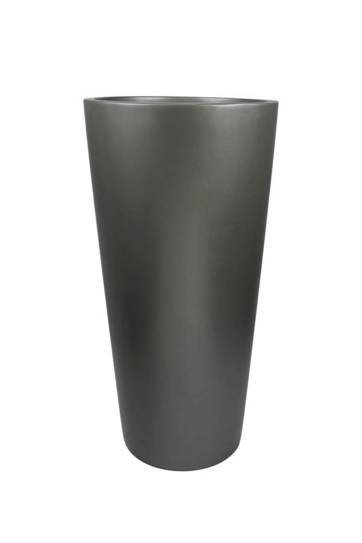 Fiberglas Yuvarlak Konik Fiber Saksı 36x68 cm