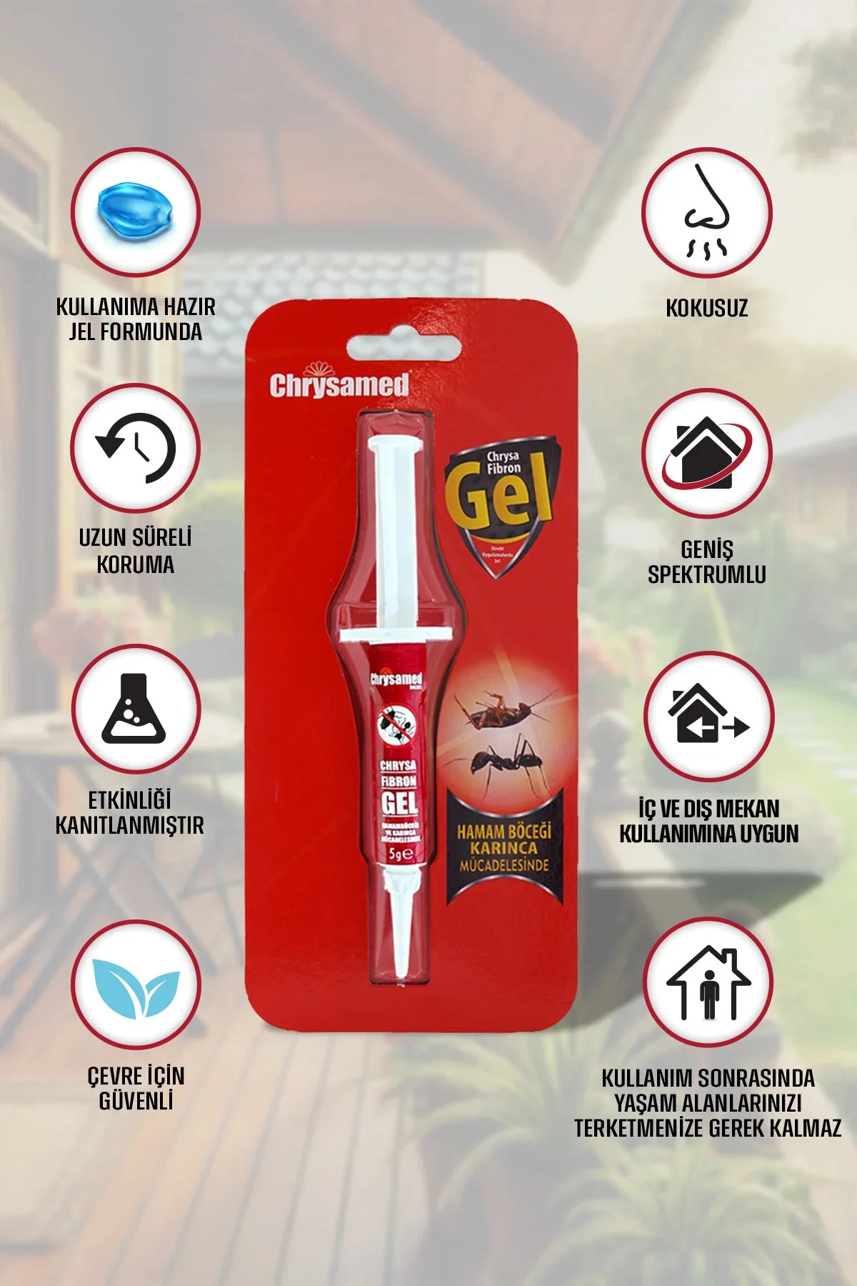 Fibron Gel Hamam Böceği Ve Karınca Jeli 4 X 5 G.