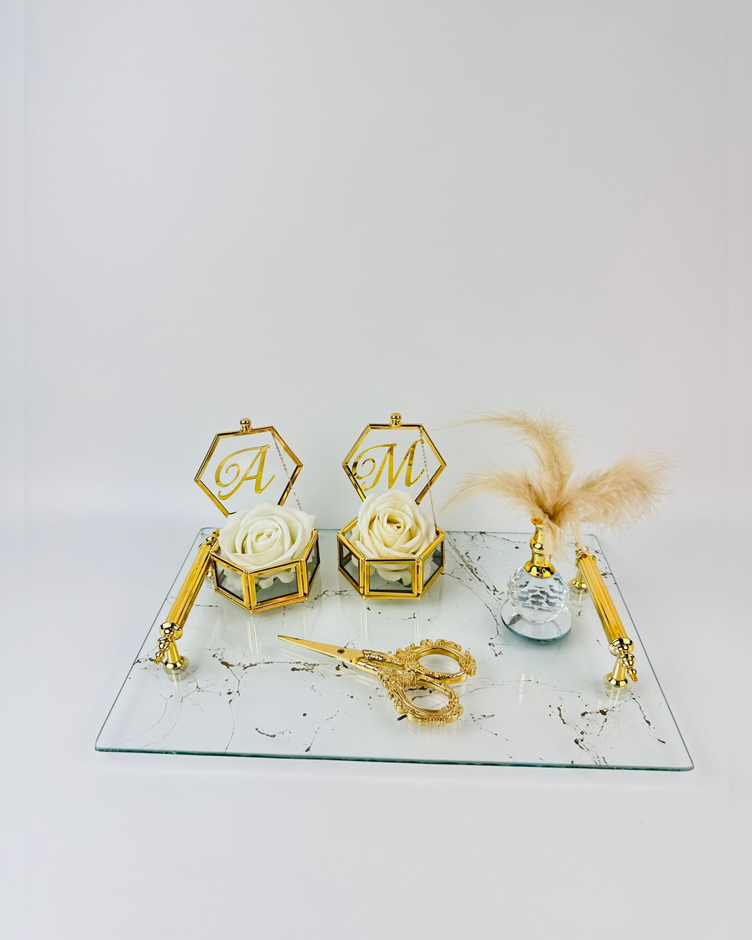 Fidelity Gold Desenli Söz Tepsisi