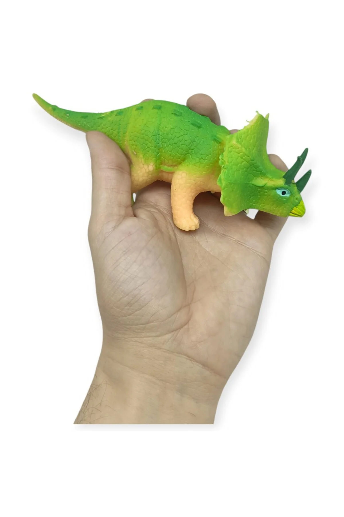 Fidget Oyuncak - Streç Dinazor Figürü 18 cm - Triceraptors (Lisin