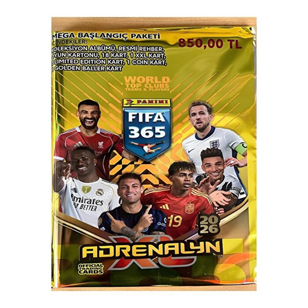 FIFA 365 2026 Adrenalyn Kart Mega Başlangıç Paketi