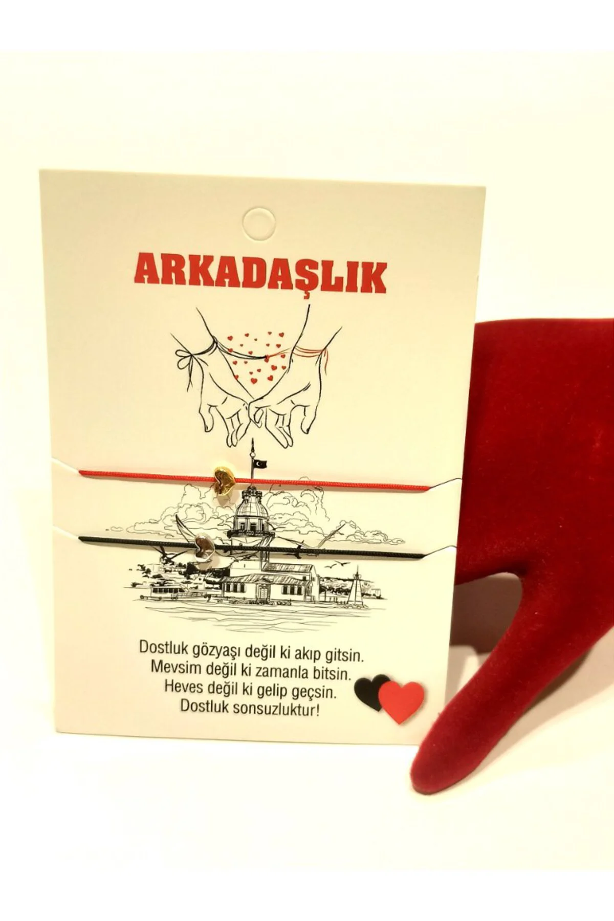 Figürlü Gösterişli İkili Arkadaş Temalı Bileklik