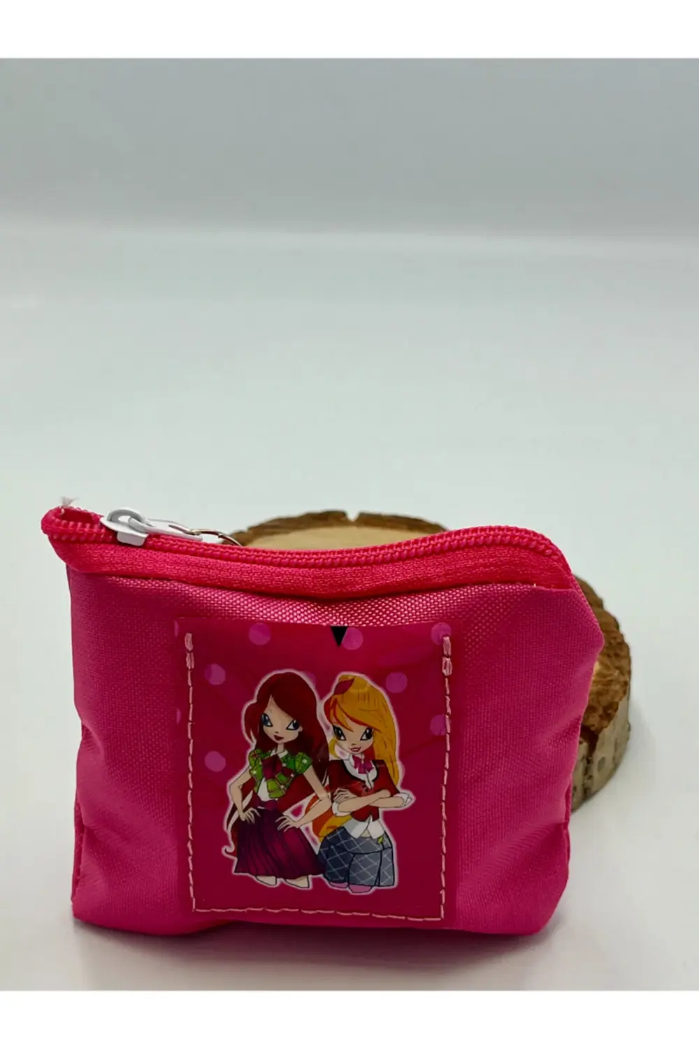 Figürlü Pembe Renk Çocuk Cüzdanı