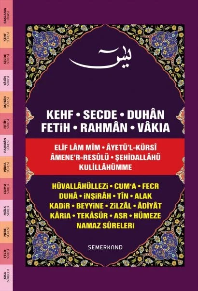 Fihristli Yasini Şerif (Rahle Boy) Ciltli Fiyatı, Yorumları ve Özellikleri