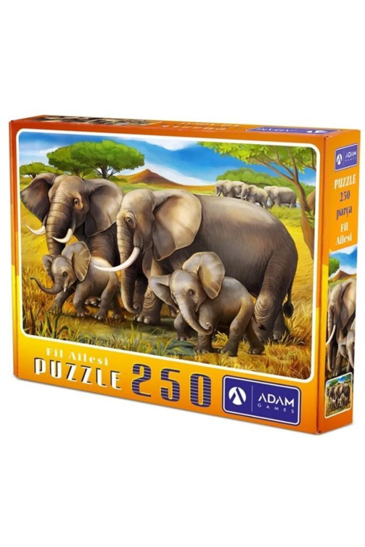 Fil Ailesi 250 Parça Çocuk Puzzle