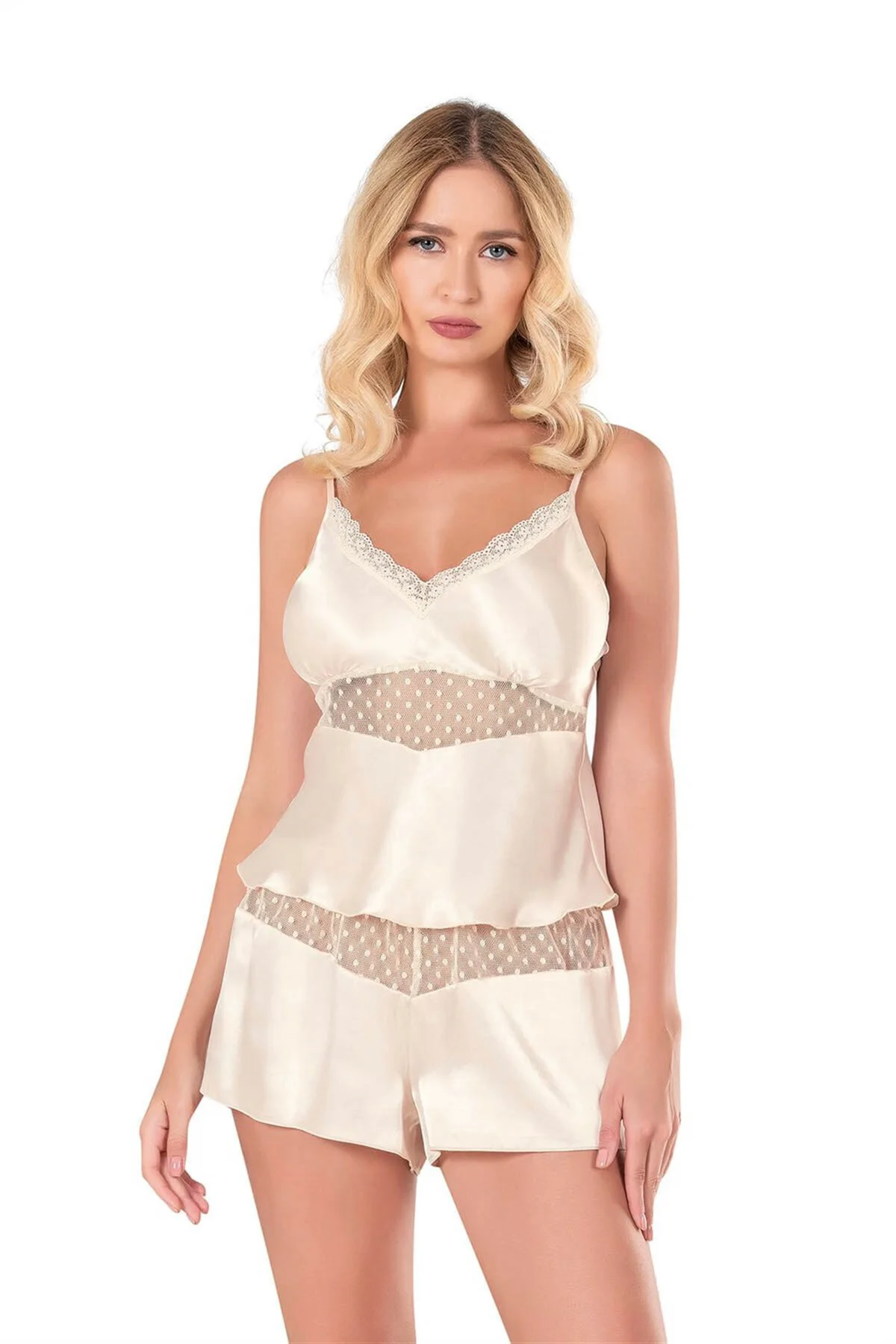 Fildişi Saten Babydoll Şort Takımı Fildişi Saten Babydoll Şort Takımı Fiyatı, Yorumları ve Özellikleri