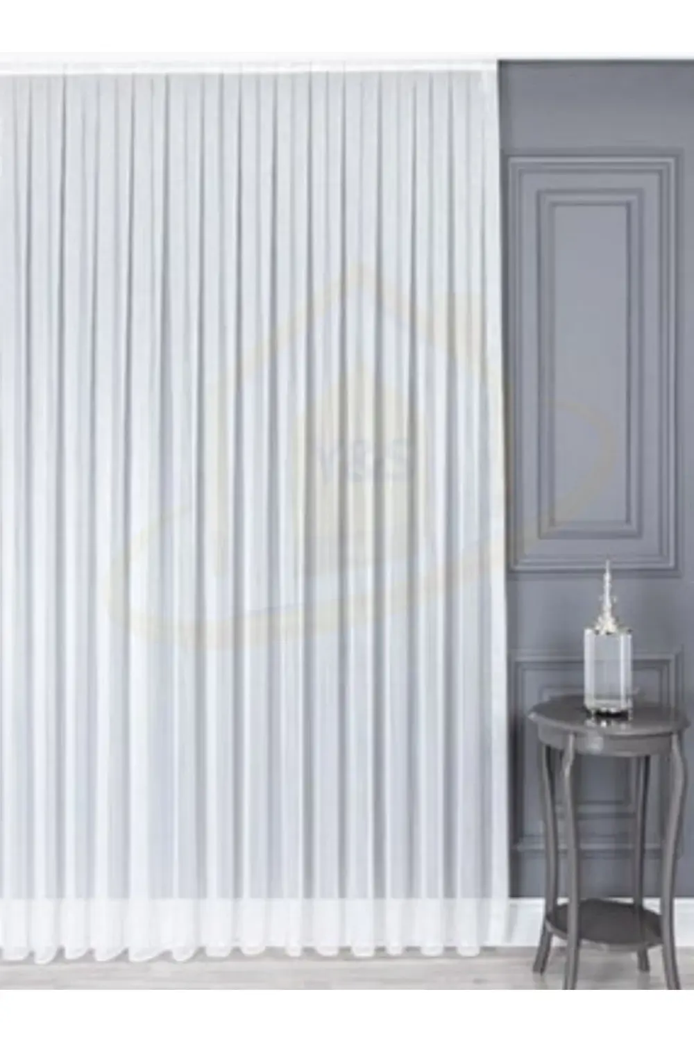 Filipin Modern İtalyan Koleksiyon Keten Kırışmaz Tül Perde Yüksek