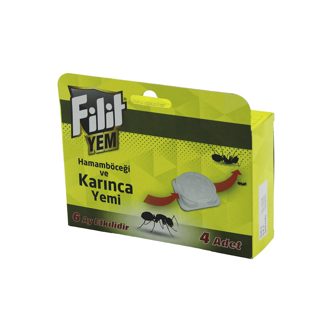 FİLİT  4PCS  KARINCA - HAMAM BÖCEK  YEMİ   6AY ETKİLİ - İSTASYON 