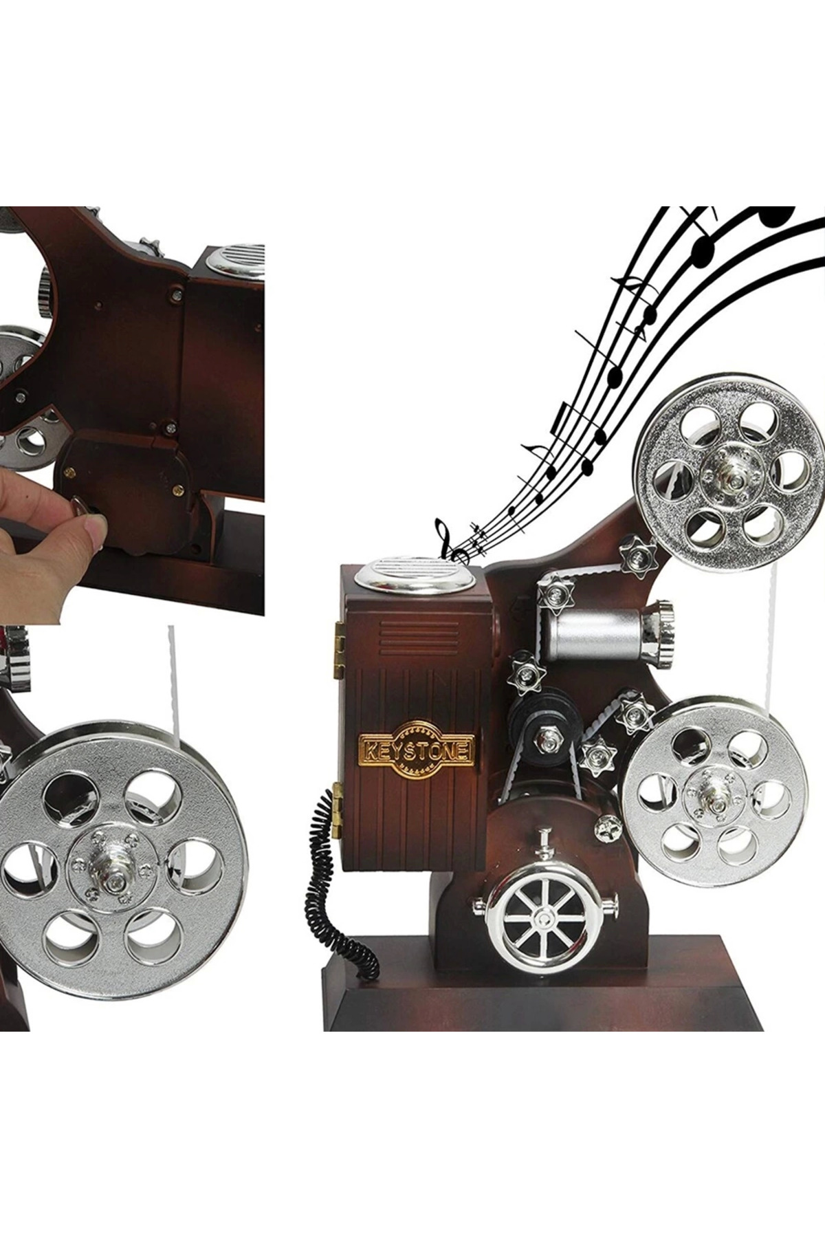 	 Yuba Avm Film Makinesi Görünümlü Müzik Kutusu