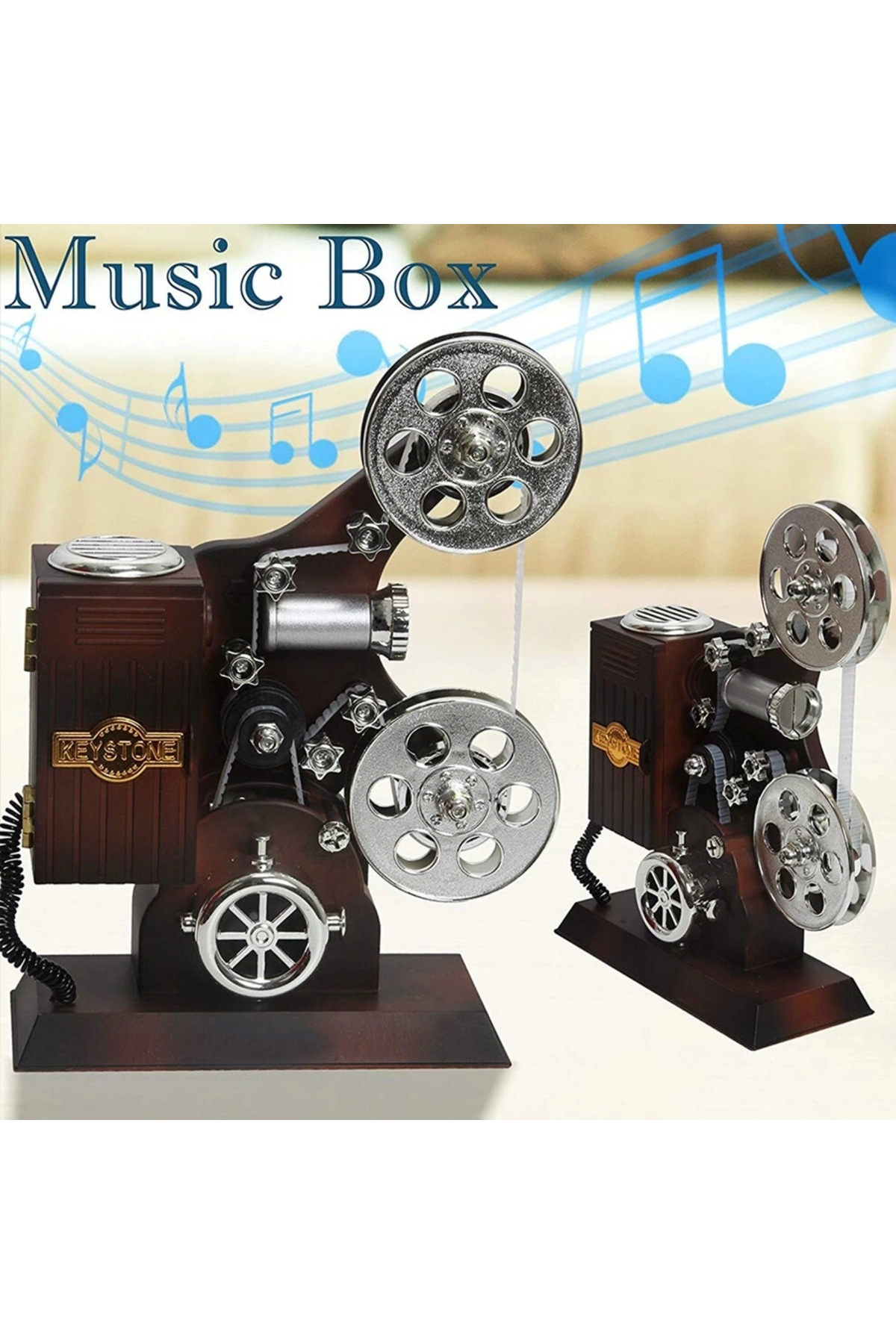 	 Yuba Avm Film Makinesi Görünümlü Müzik Kutusu