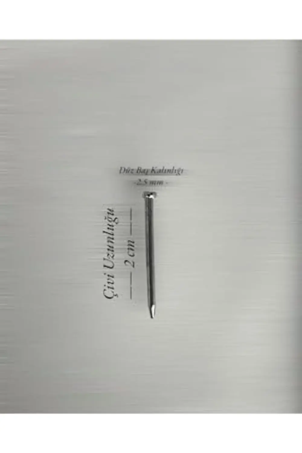 filografi Filografi Çivisi Nikel Renk Düz Baş 500 Gram 395519