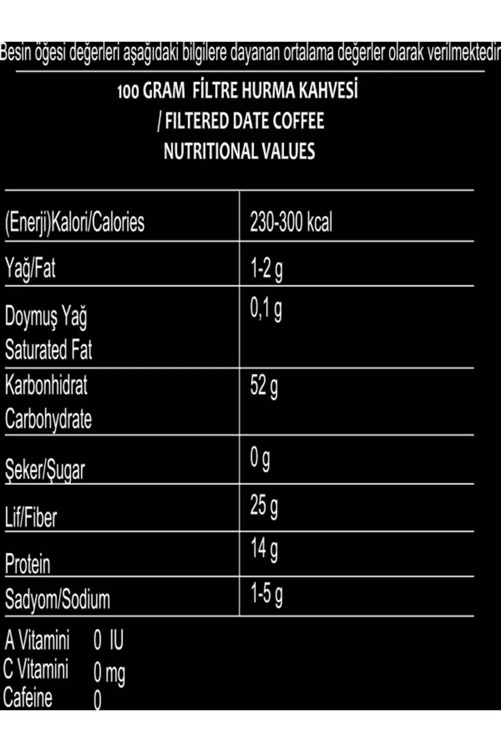 Filtre Hurma Kahvesi 200GrX3=600Gr