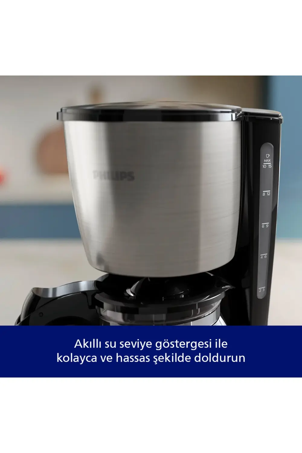 Filtre Kahve Makinesi, 1,2 Lt Kapasite, Otomatik Kapanma, Cam Dem