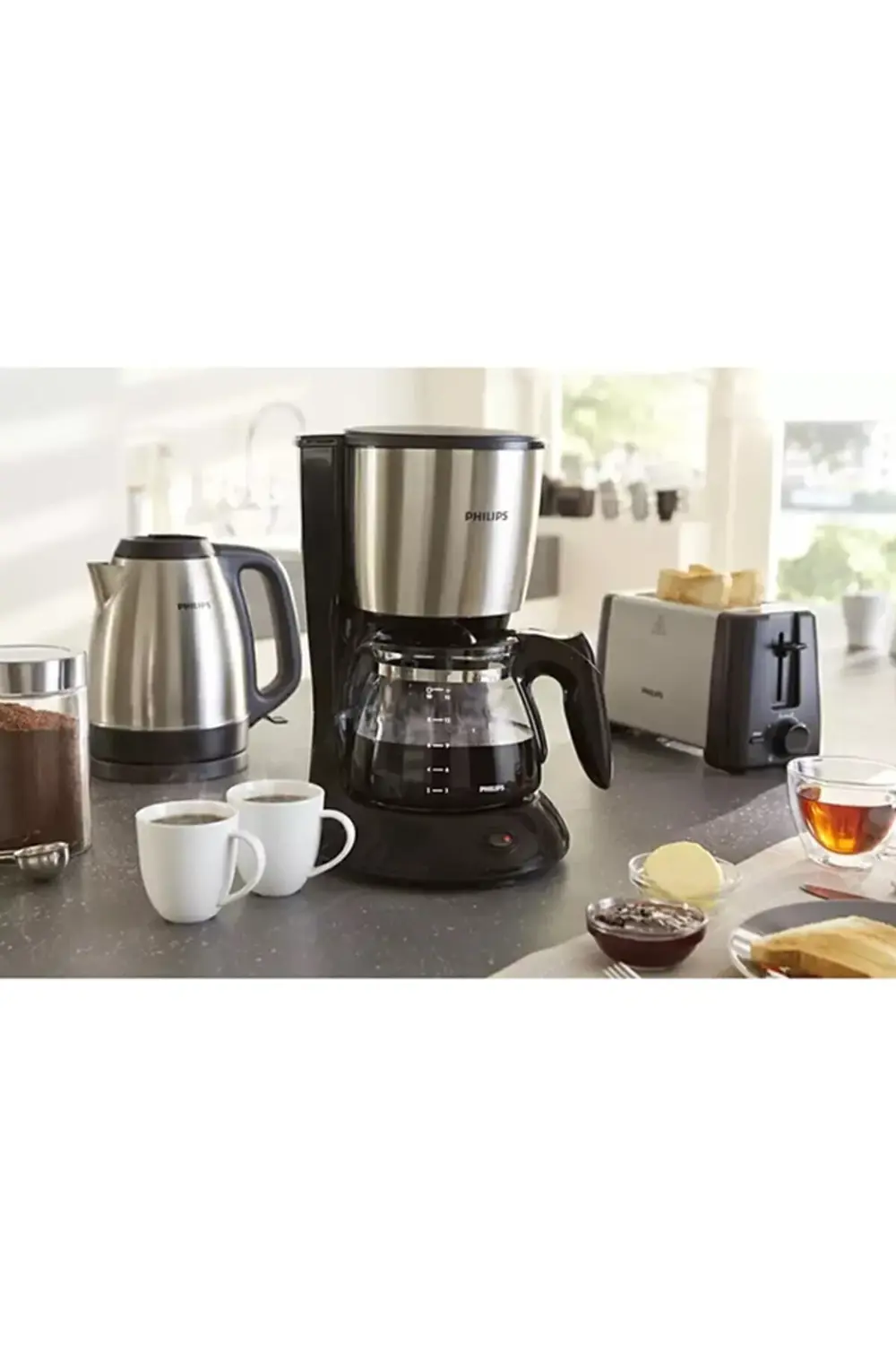 Filtre Kahve Makinesi, 1,2 Lt Kapasite, Otomatik Kapanma, Cam Dem