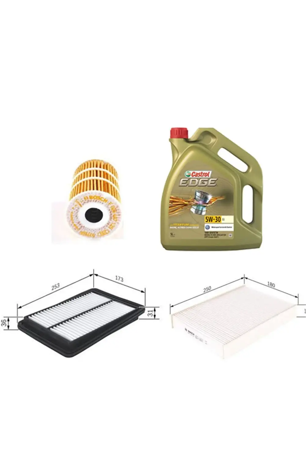 Filtre Seti Nissan Qashqai 2014-2019 Dizel 1.6 - 3'lü Set + Castr