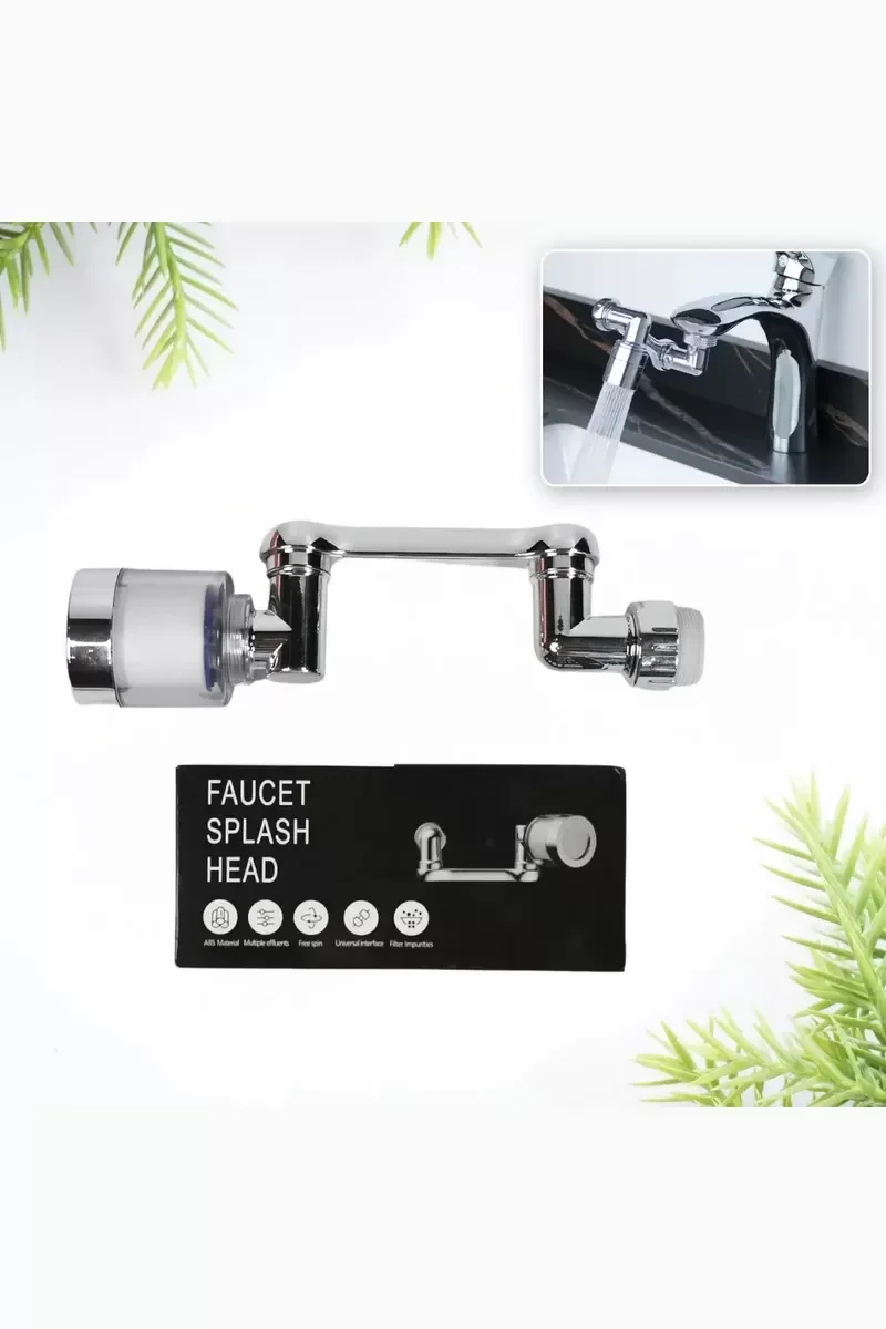 Filtreli Mutfak Banyo Musluk Başlığı 1080 Derece Dönebilen Fonksi