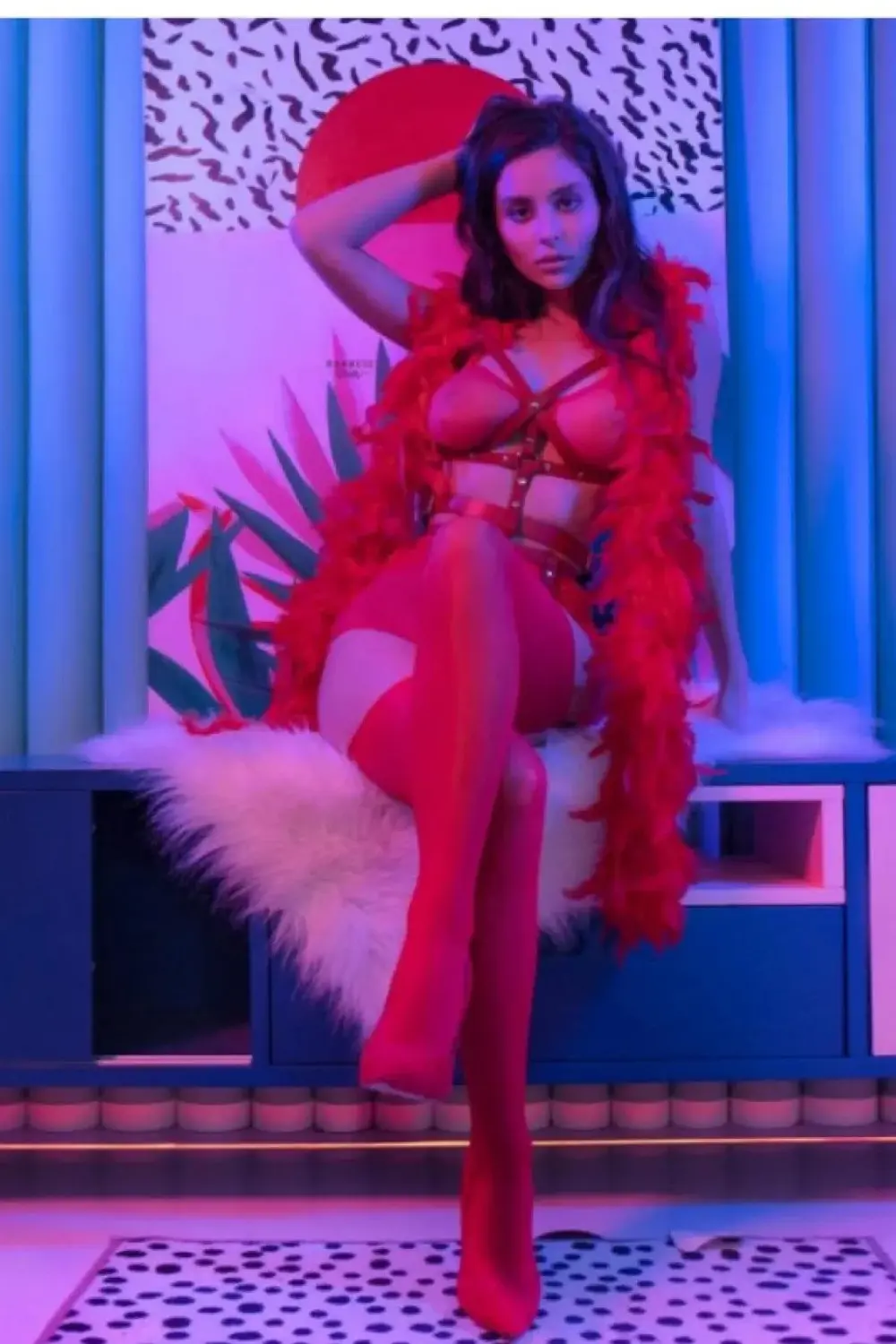 FİLY İÇ GİYİM SUNİ DERİ FANTEZİ TAKIM 2181