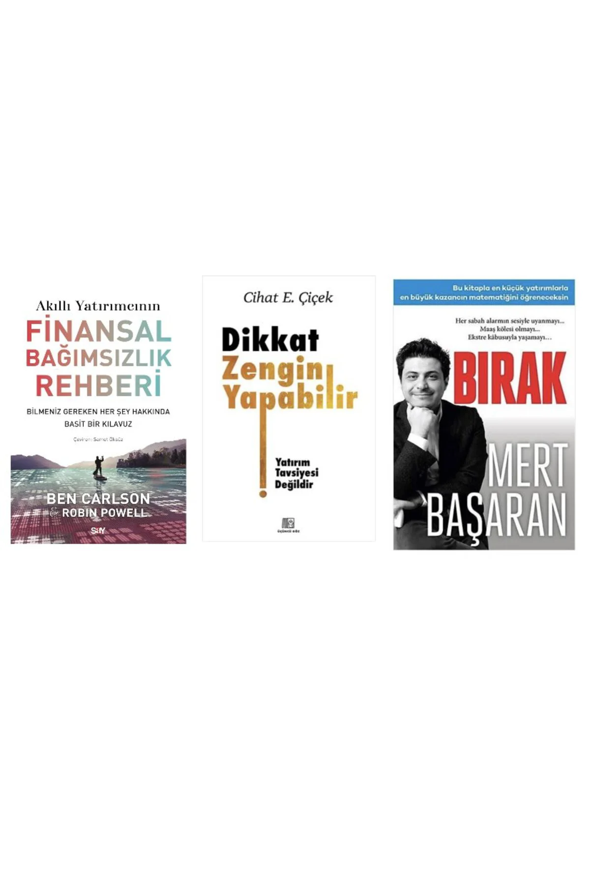 FINANSAL BAGIMSIZLIK REHBERI+DIKKAT ZENGIN YAPABILIR+BIRAK=3 SET