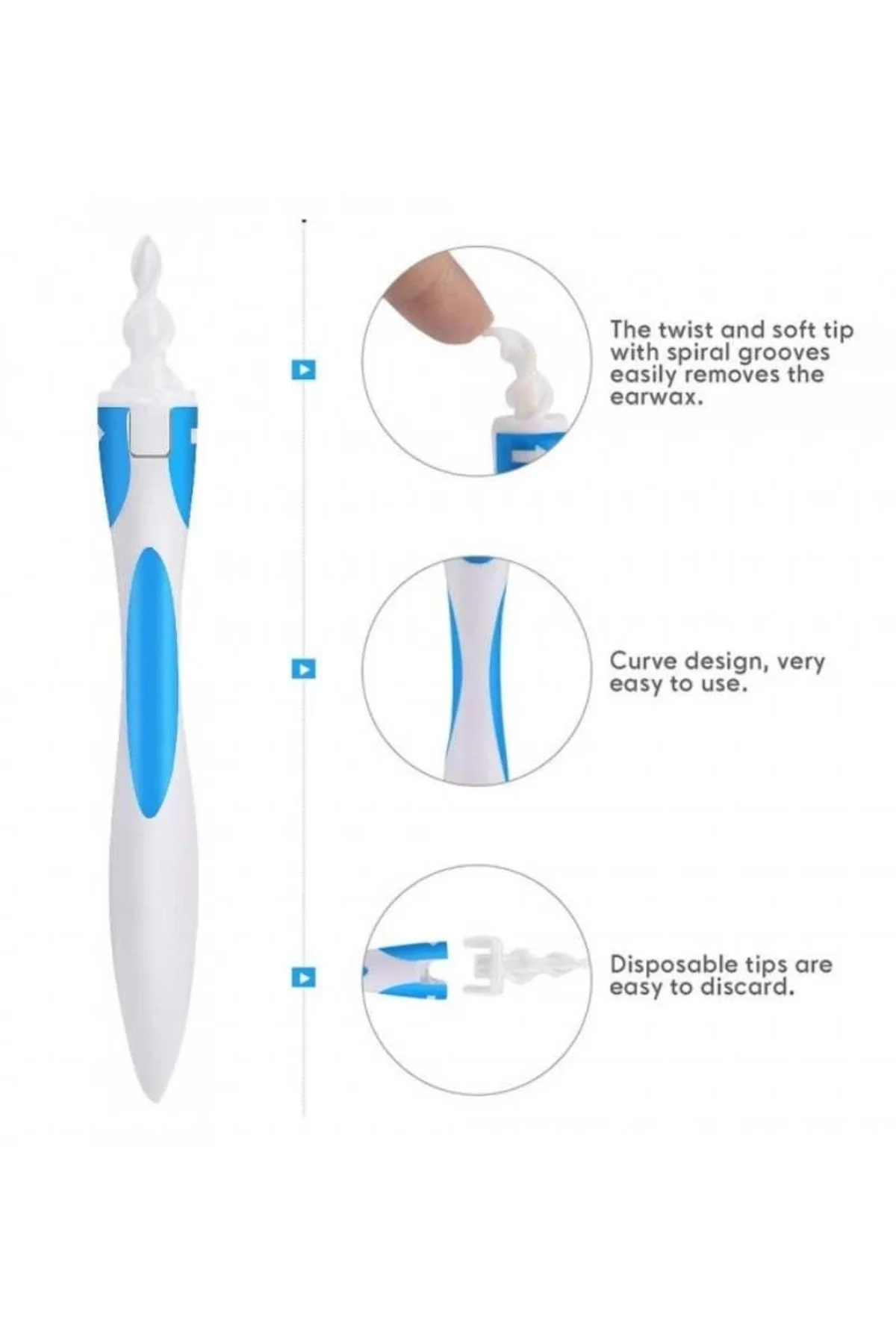Find Back Pratik Kulak Temizleme Aparatı Silikon Kit Ear Claning