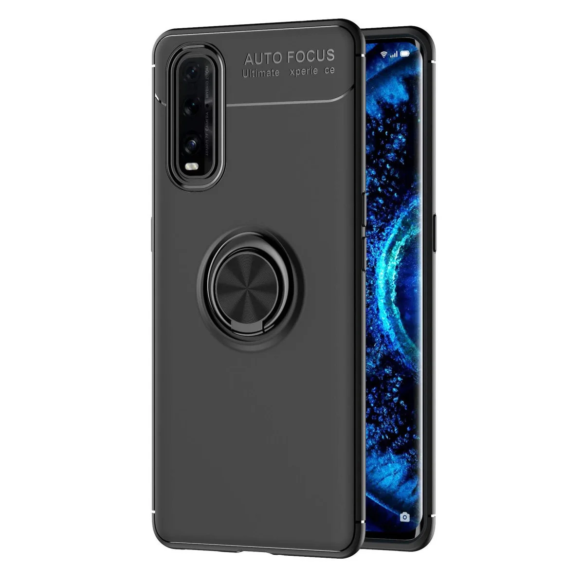 Find X2 Kılıf: Esnek Silikon Range Yüzüklü Kılıf - Masa Standı ve Mıknatıs